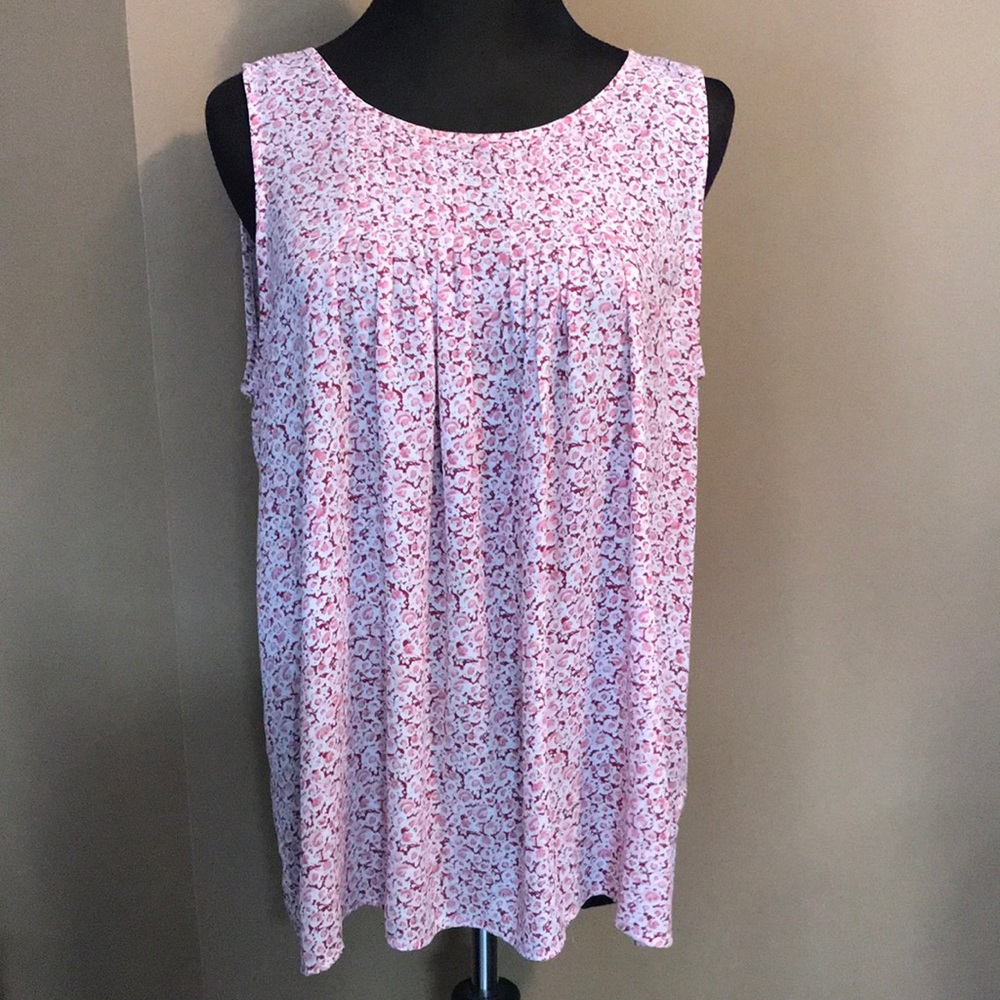 Flowy Pink Tank Blouse